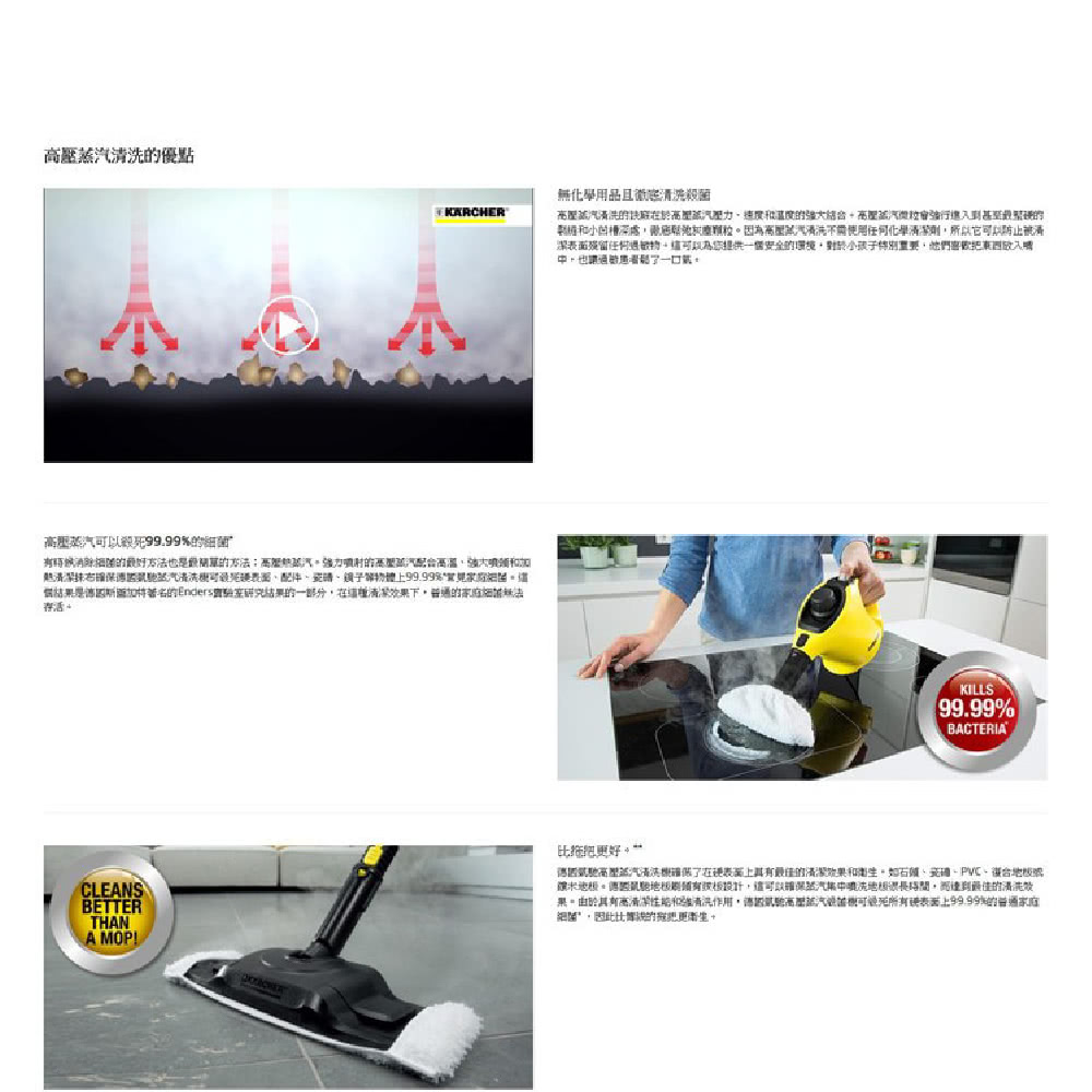 KARCHER 凱馳 凱馳 Karcher 白色高壓蒸氣機 