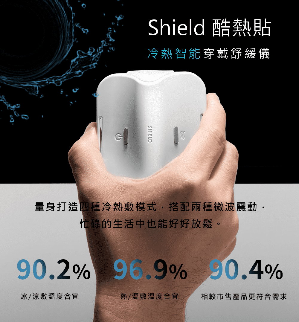 Aurai 歐萊依 SHIELD酷熱貼冷熱舒緩儀組合（附SH