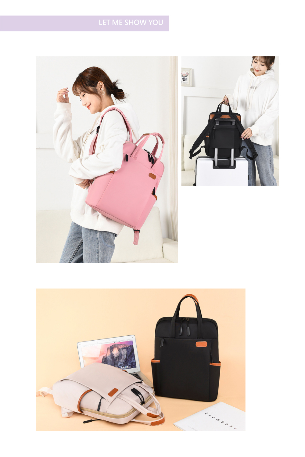 Rosse Bags 防潑水戶外休閒實用牛津布旅行背包(現+