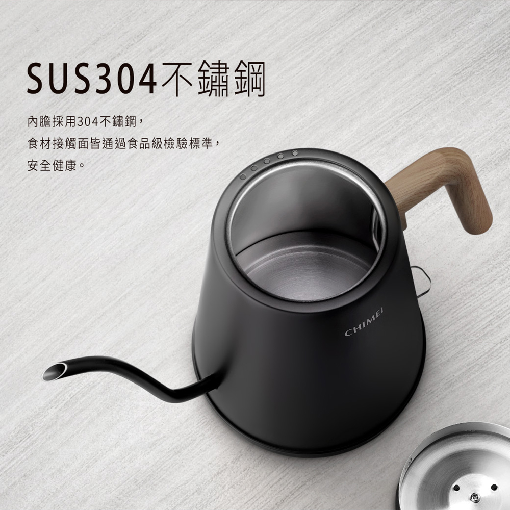 SUS304不鏽鋼 內膽採用304不鏽鋼, 食材接觸面皆通過食品級檢驗標準, 安全健康。