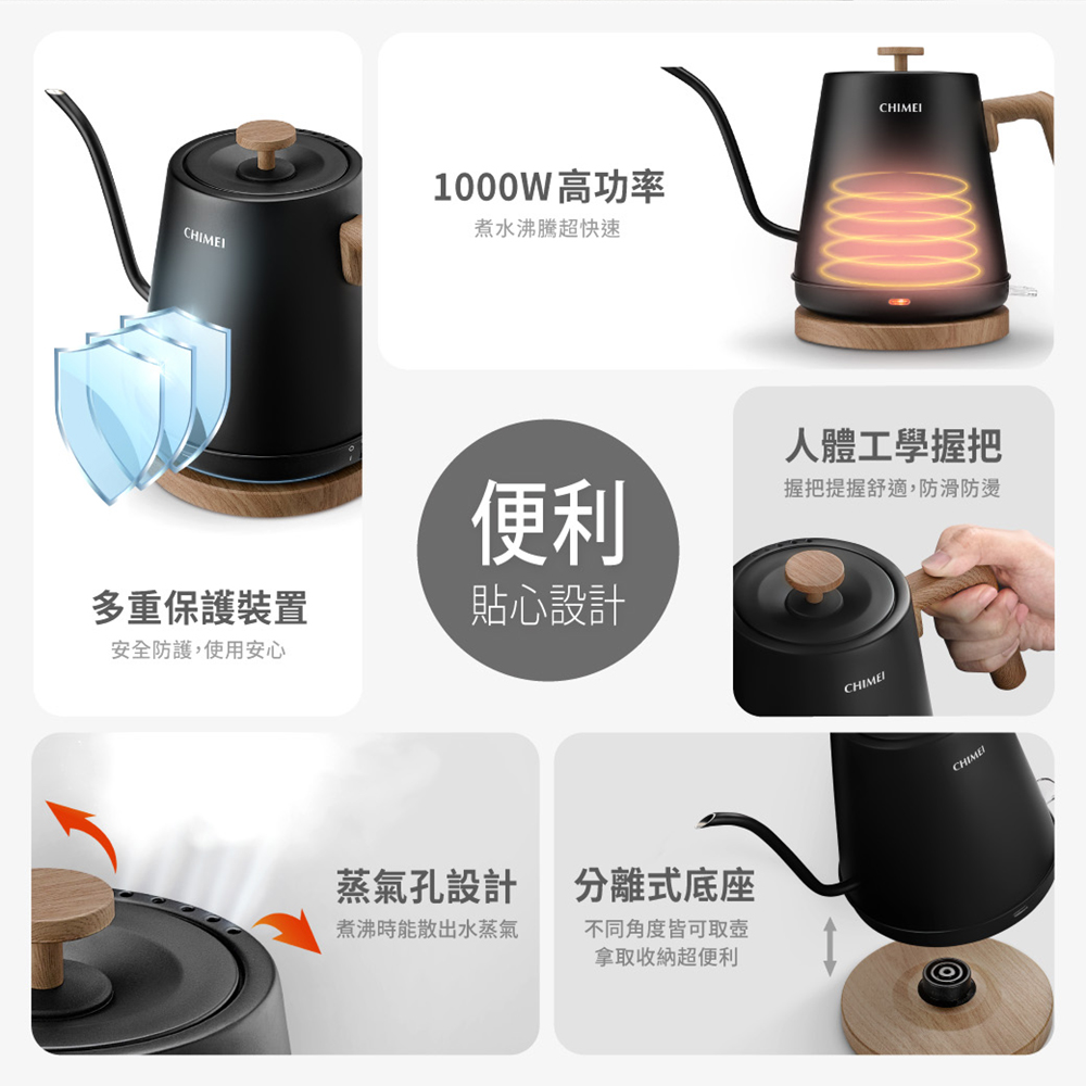 握把提握舒適,防滑防燙