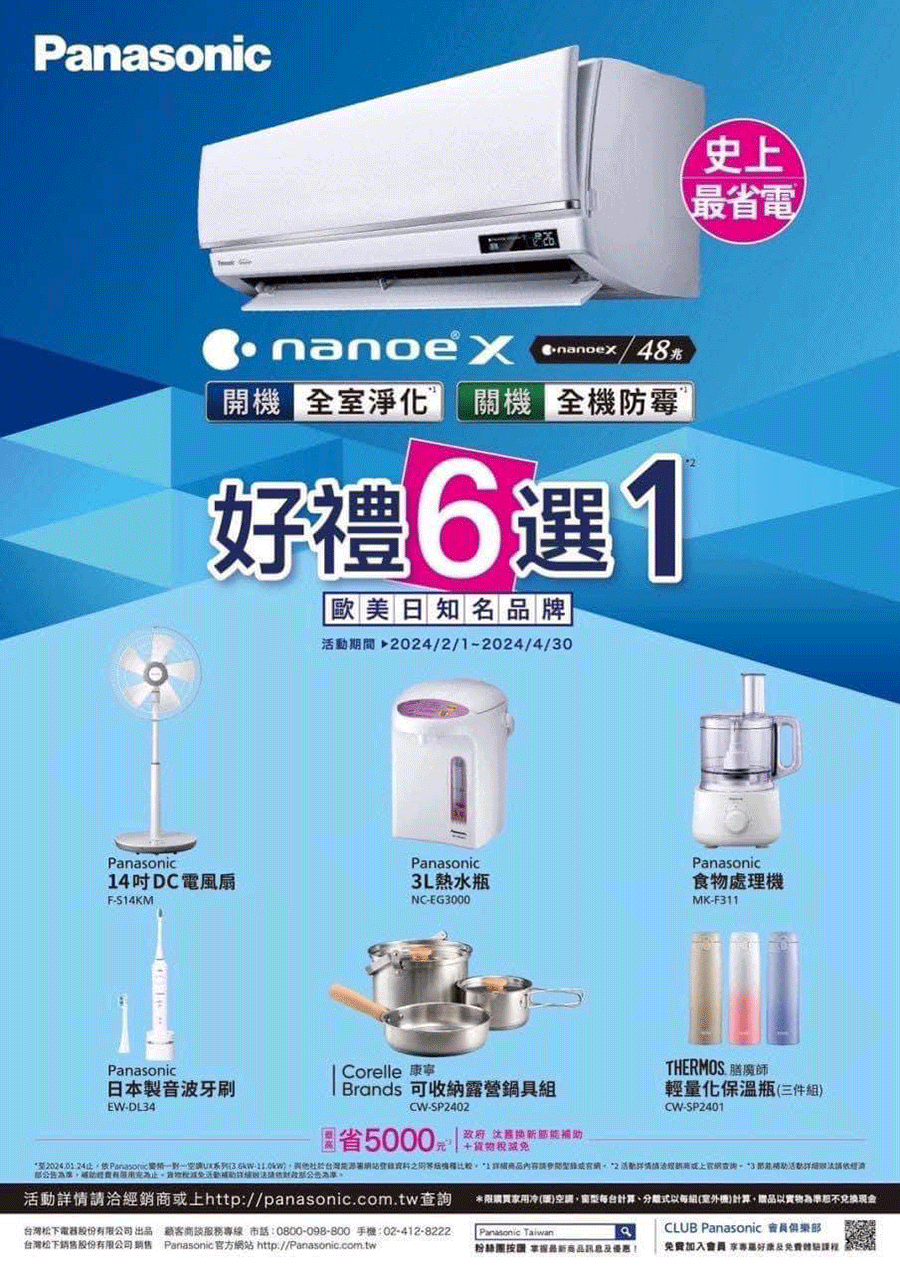 Panasonic 國際牌 11-13坪 R32 一級能效旗