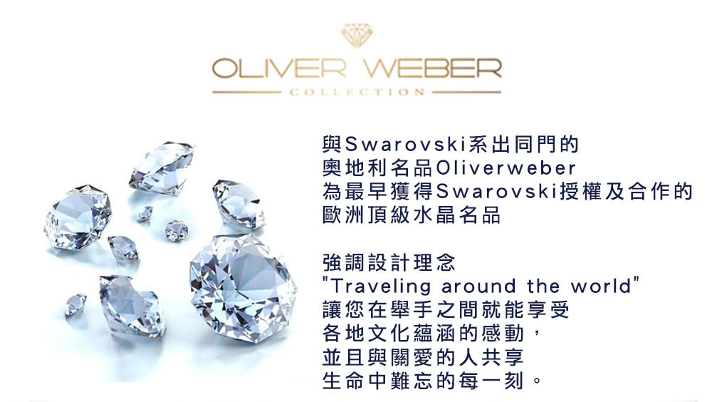 OLIVER WEBER 秘密項鍊-藍/玫金/白(奧地利設計