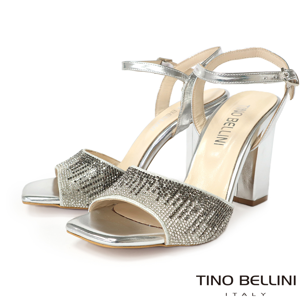 TINO BELLINI 貝里尼 義大利進口星空閃鑽高跟涼鞋