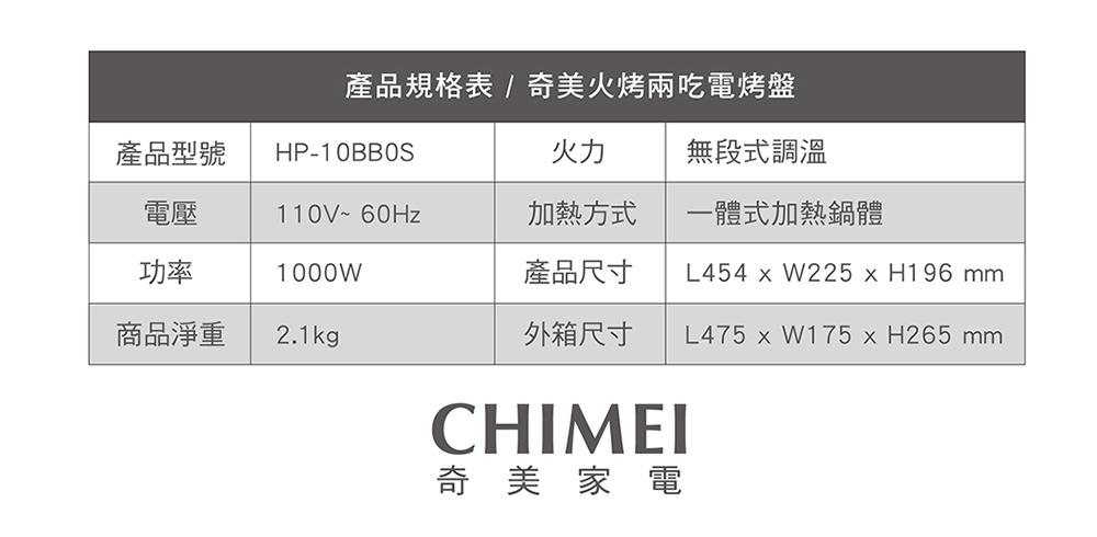 CHIMEI奇美 HP-10BB0S - 詳情10
