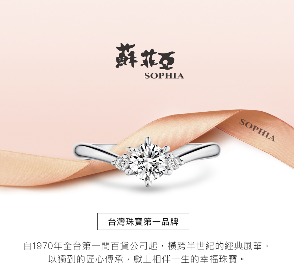 蘇菲亞珠寶 18K金 朵拉 C型 鑽石戒指好評推薦