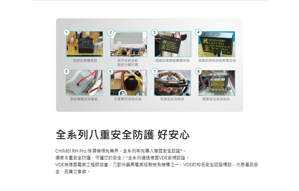 VDE為德國電氣工程師協會,乃歐洲最具電氣經驗檢測機構之一,VDE的知名安全認證標誌,代表產品安