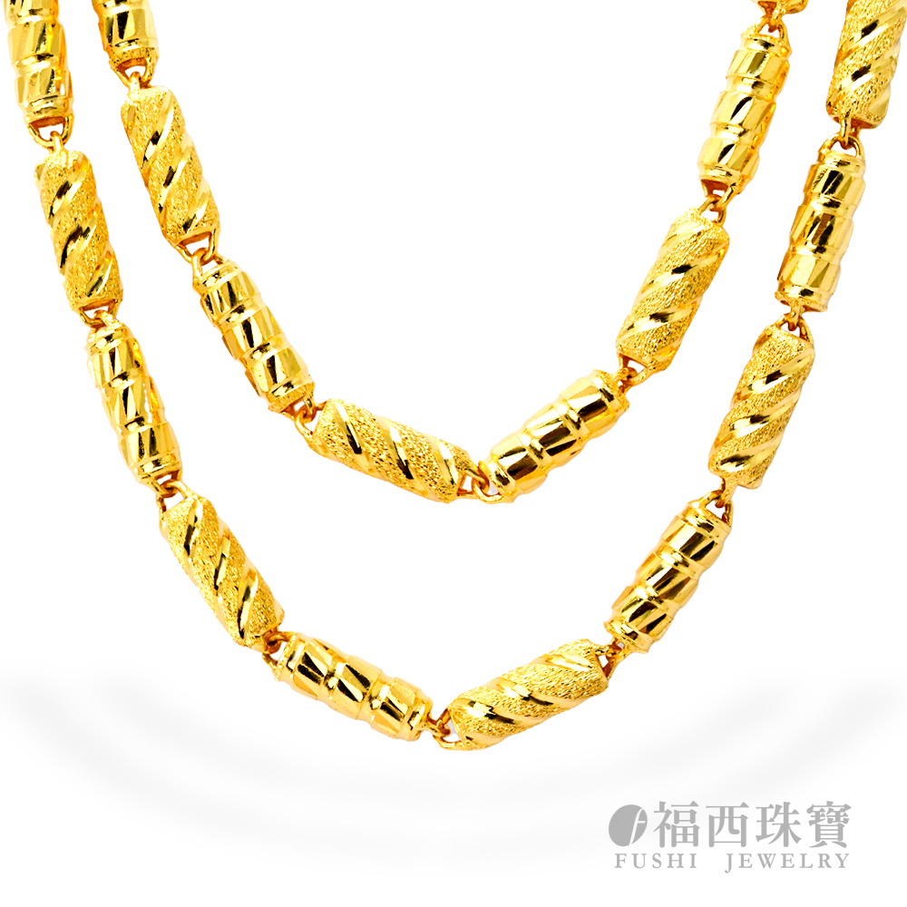 福西珠寶 9999黃金項鍊 超神奇項鍊 加粗2尺套頭(金重5