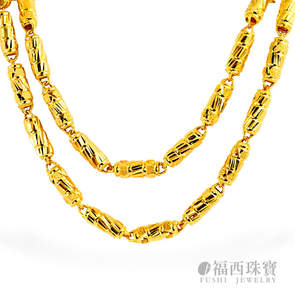 福西珠寶 9999黃金項鍊 超神奇項鍊 加粗2尺套頭(金重6