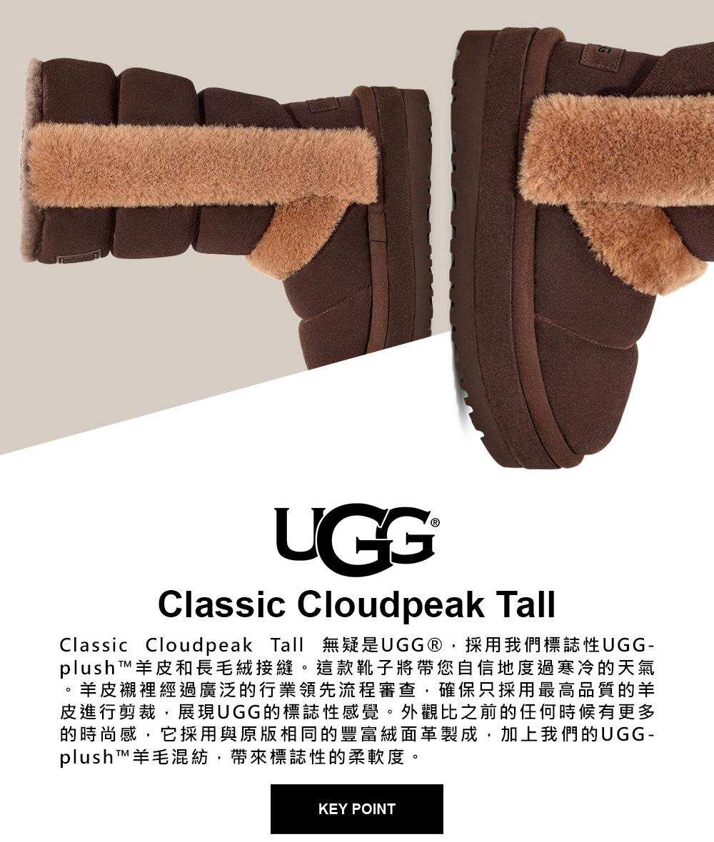 UGG 女鞋/靴子/高筒靴/雪靴/Classic Cloud