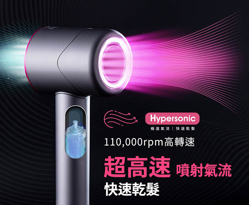 æ¥µéæ°£æµå¿«éä¹¾é«® 110,000rpmé«è½é è¶é«é å´å°æ°£æµ å¿«éä¹¾é«® 