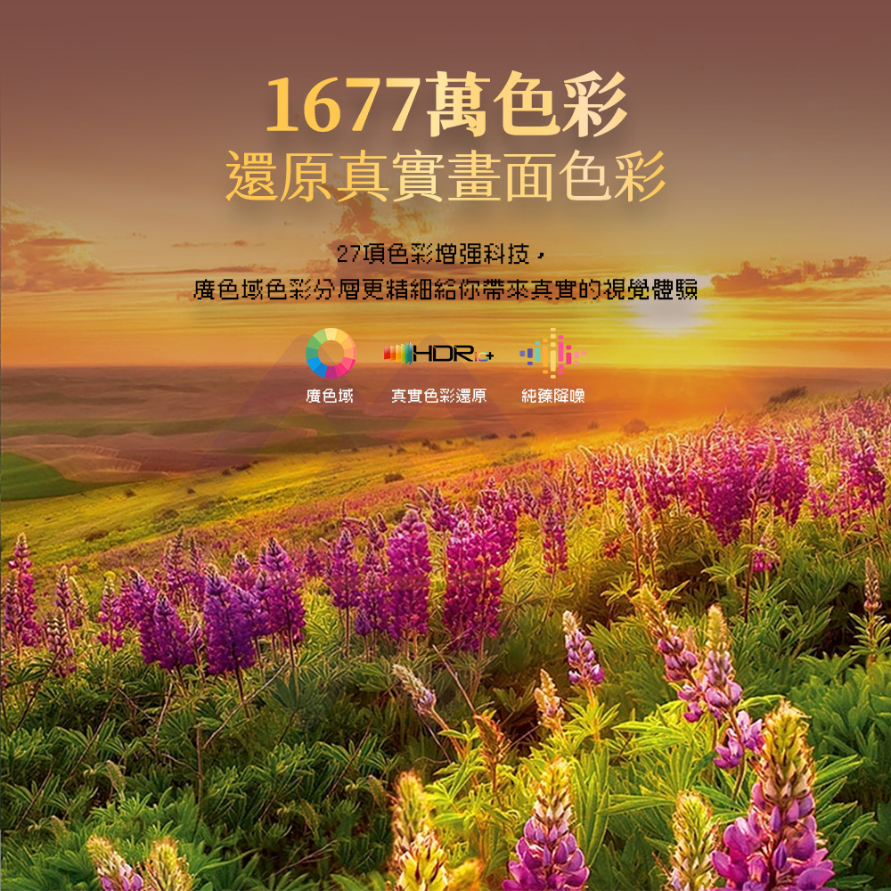 廣色域色彩分層更精細給你帶來真實的視覺體驗