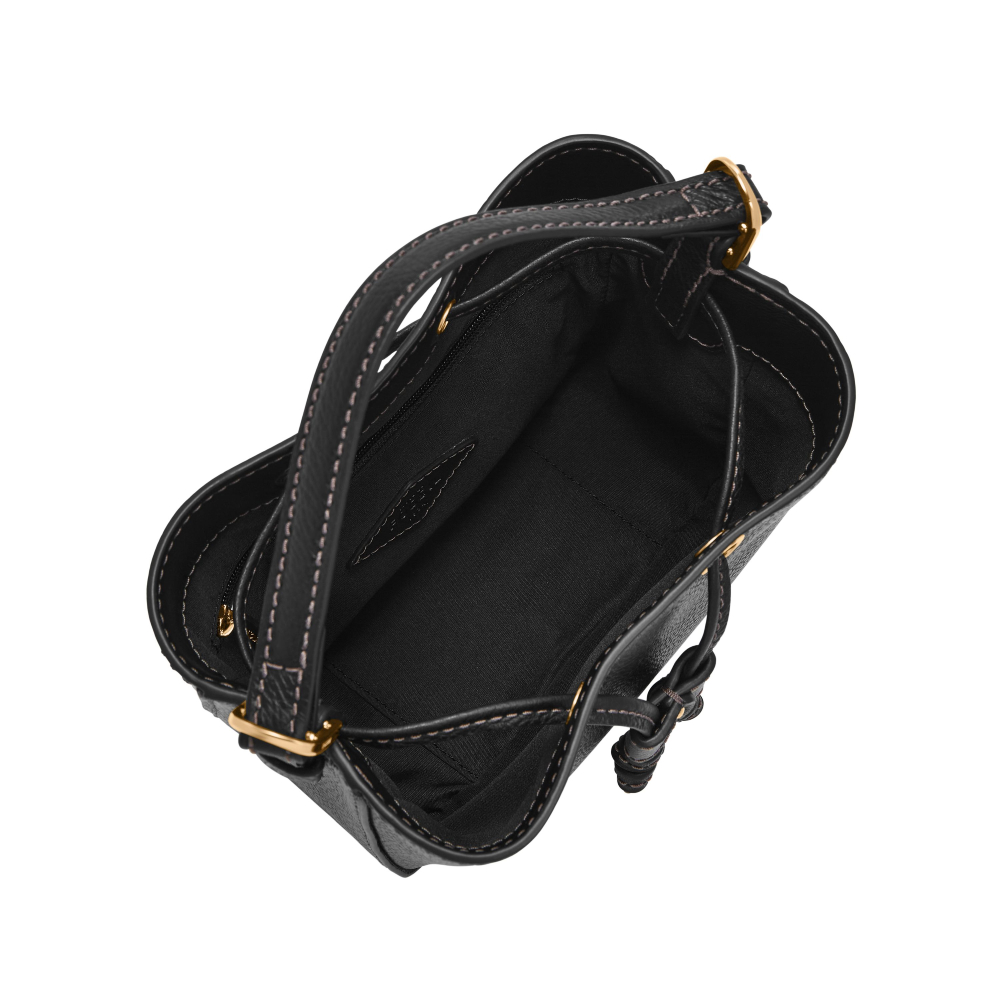 FOSSIL Tessa 真皮束口水桶包(兩色可選)折扣推薦