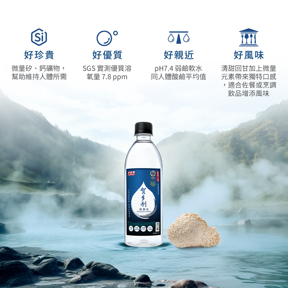 ENERMAX 安耐美 賀多利新貴水500ml 一箱24瓶(