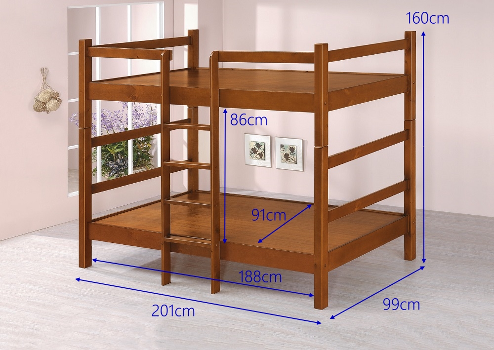 MUNA 家居 凱恩3.3尺雙層床(單人床 上下舖 雙層床 