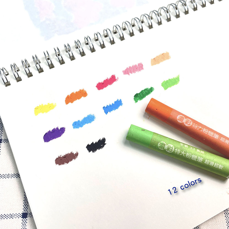 3 特大粉蠟筆 超涮 筆樂33 黃綠 特大粉蠟筆 超滑超軟 