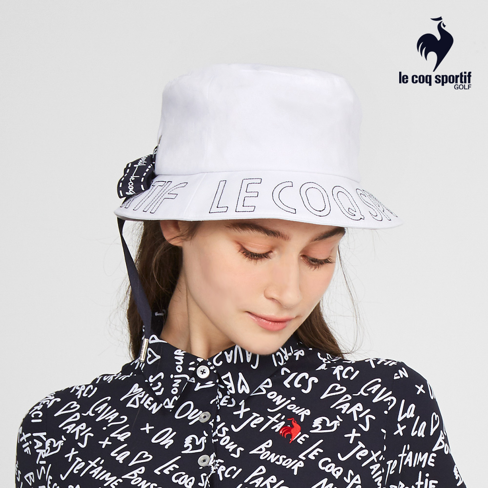 LE COQ SPORTIF 公雞 高爾夫系列 女款白色帽沿