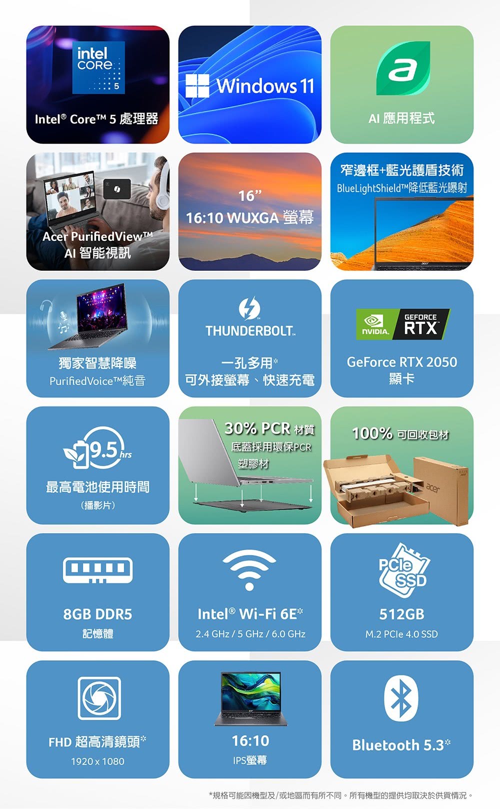 Acer 宏碁 16吋Core 5文書筆電(Aspire/A