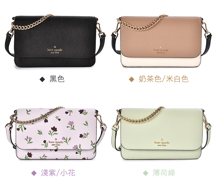 KATE SPADE Madison經典LOGO防刮皮革翻蓋