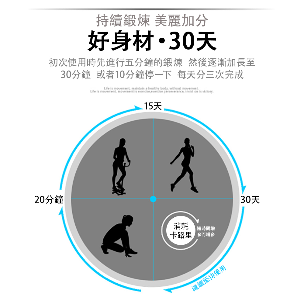 AOSING 液壓扶手踏步機 帶拉繩腳踏機(全身運動踏步機健