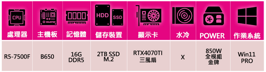 微星平台 R5六核 Geforce RTX4070TI Wi