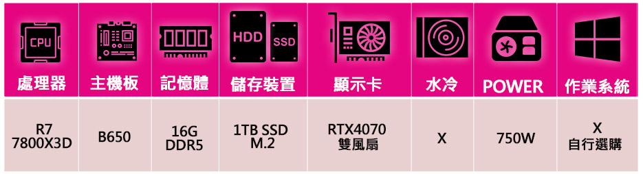 微星平台 R7八核 Geforce RTX4070{狂熱}電