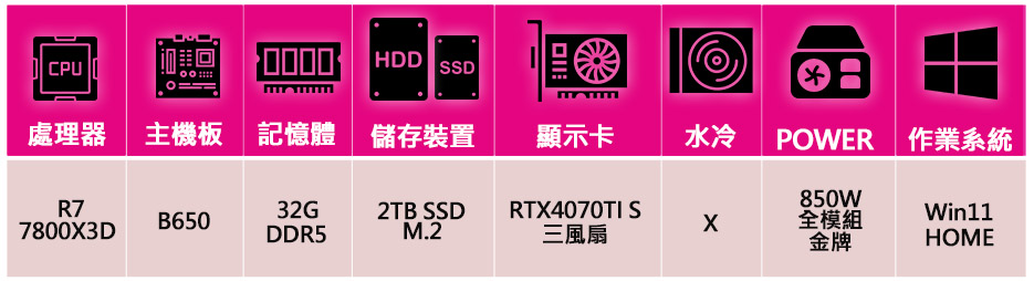 微星平台 R7八核 Geforce RTX4070TI SU