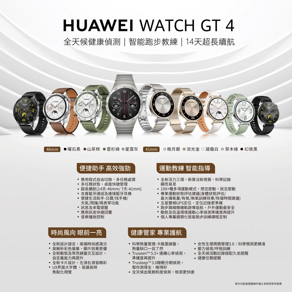 HUAWEI 華為 WATCH GT4 GPS 41mm 健