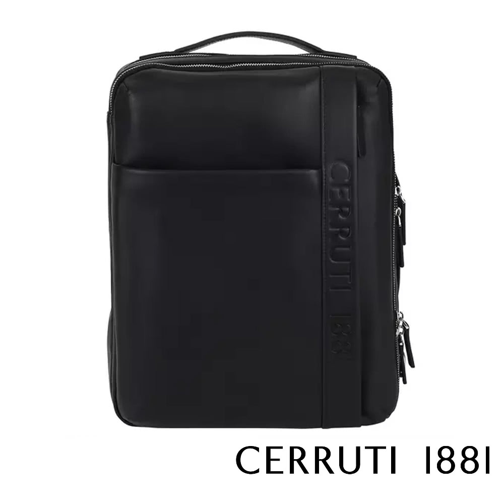 Cerruti 1881 義大利頂級小牛皮後背包(黑色 CE Cerruti 1881 義大利頂級小牛皮後背包(黑色 CE