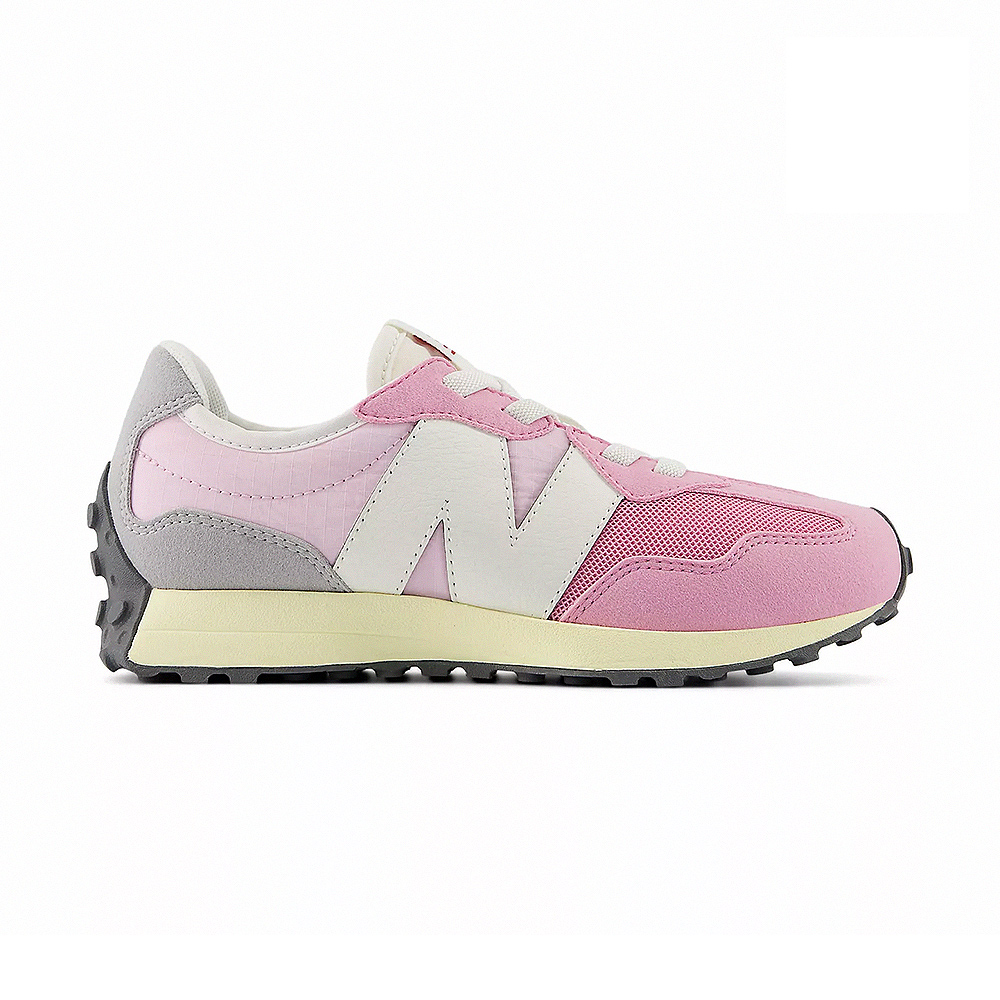 NEW BALANCE Nb 327 中童 粉色 寬楦 麂皮