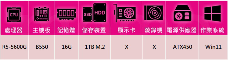 華碩平台 R5六核 Win11{預言家AN0DCW}文書機(