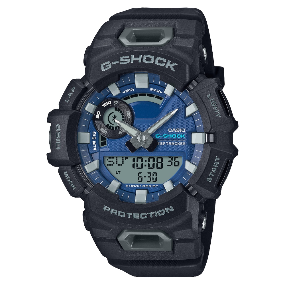 CASIO 卡西歐 G-SHOCK藍芽運動功能雙顯錶(GBA