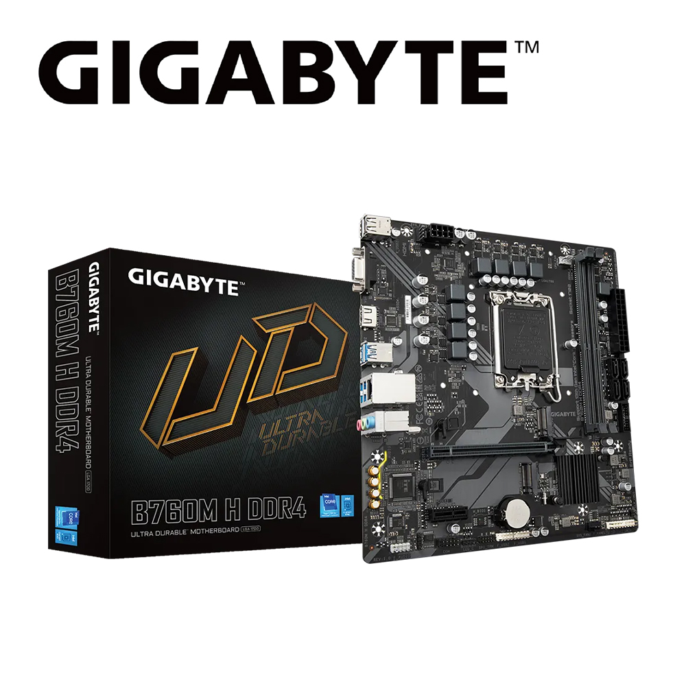 GIGABYTE 技嘉 B760M H DDR4 主機板+技