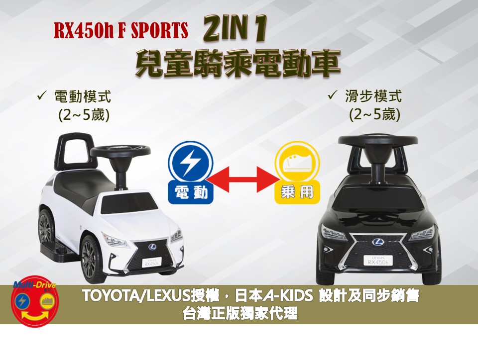 日本兒童車品牌A-KIDS LEXUS RX450h兒童電動