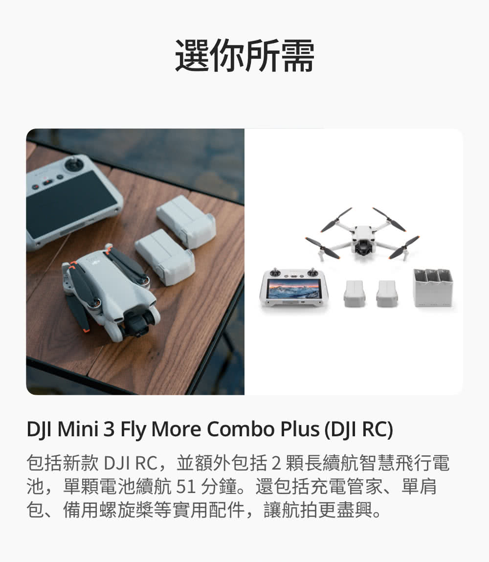 DJI Mini 3 空拍機/無人機(聯強國際貨)+Care