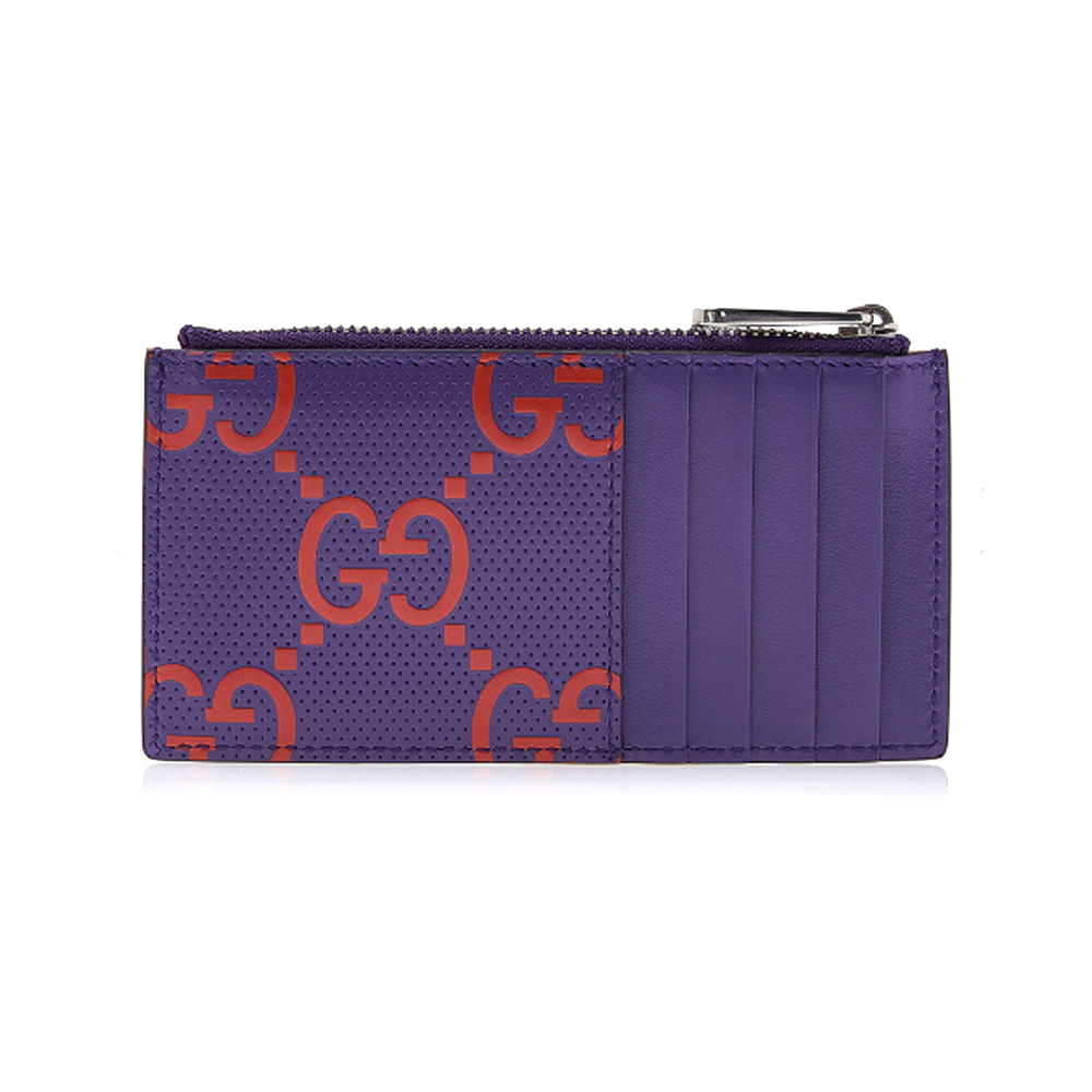 GUCCI 古馳 725550 拉鍊信用卡包(紫色)品牌優惠
