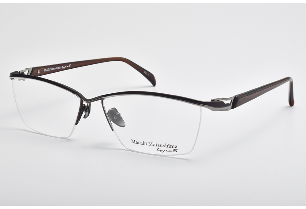 Masaki 松島正樹 流線型半框光學眼鏡 type S系列
