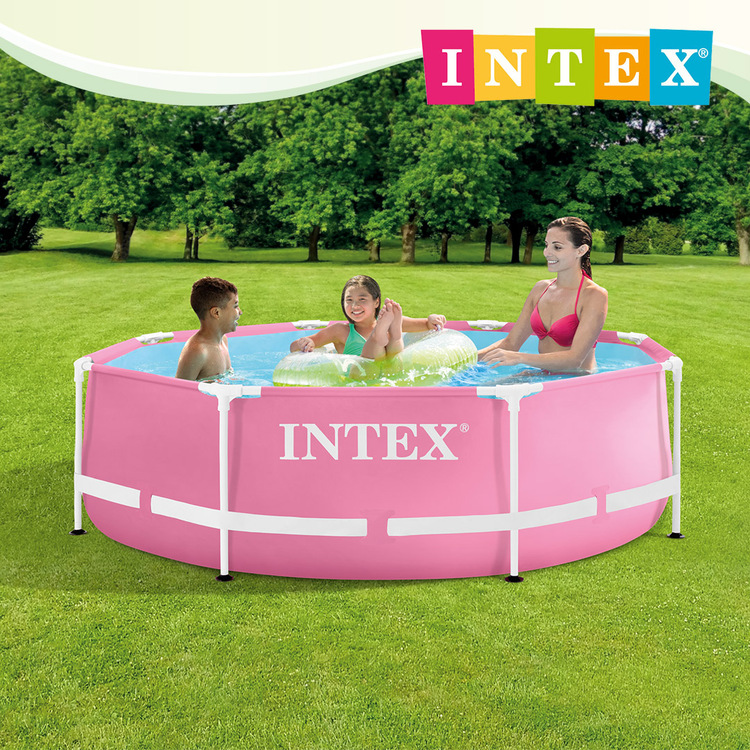 INTEX 簡易裝圓形框架游泳池直徑244x高76cm-28