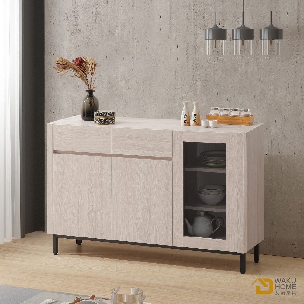 WAKUHOME 瓦酷家具 Miller清新簡約白榆木4尺餐