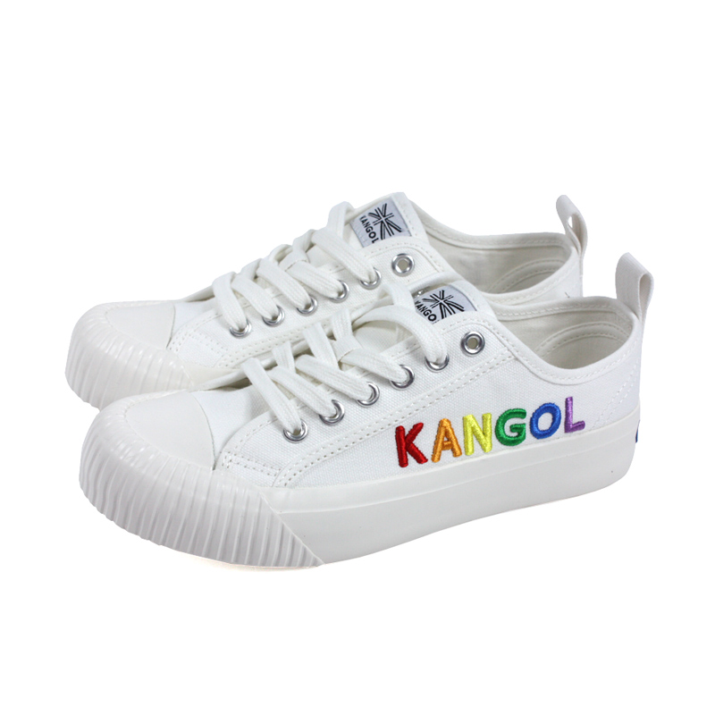 KANGOL KANGOL 休閒鞋 帆布鞋 女鞋 白色 彩色