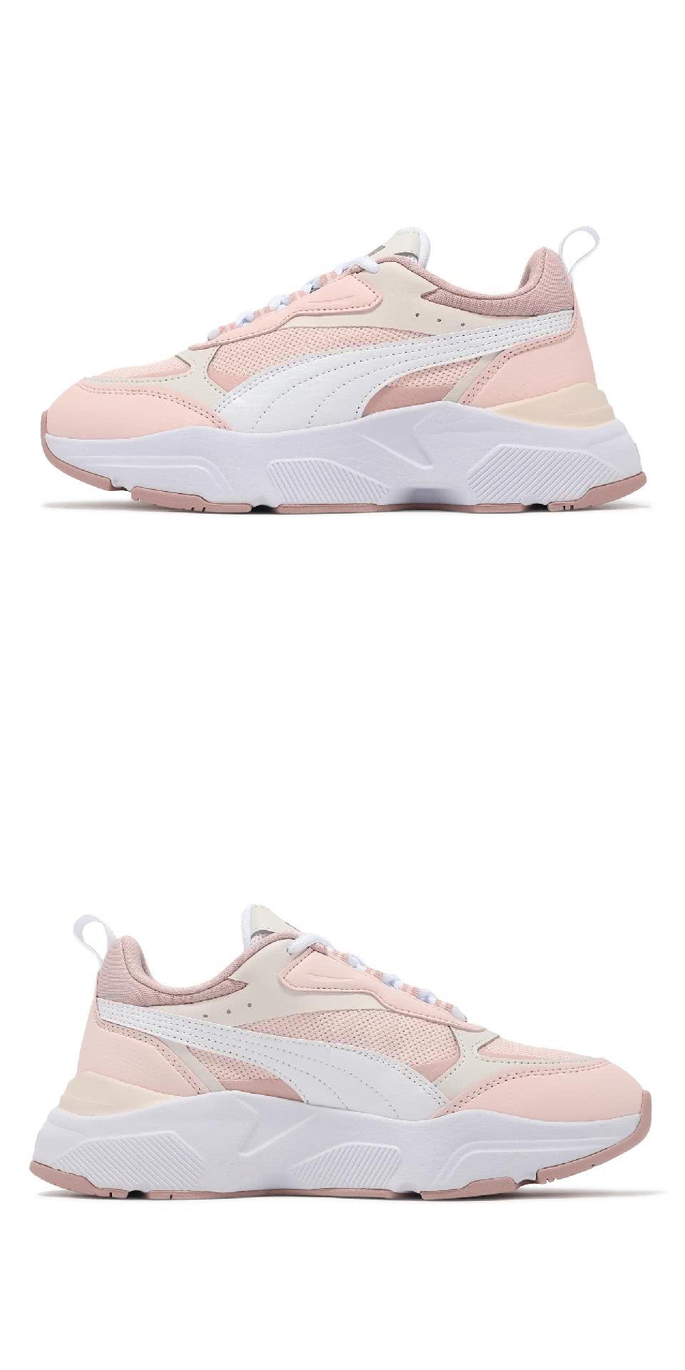 PUMA 休閒鞋 Cassia 女鞋 粉 白 低筒 拼接 厚