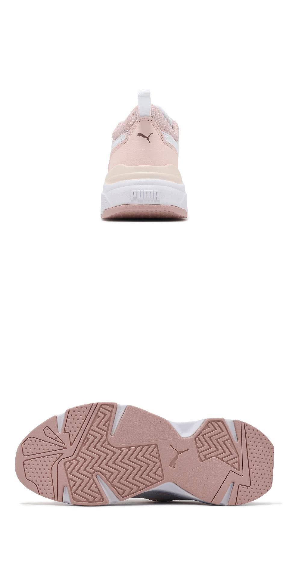 PUMA 休閒鞋 Cassia 女鞋 粉 白 低筒 拼接 厚