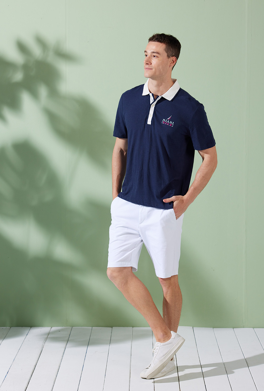 NAUTICA 男裝 Miami Vice聯名款LOGO短袖 NAUTICA 男裝 Miami Vice聯名款LOGO短袖