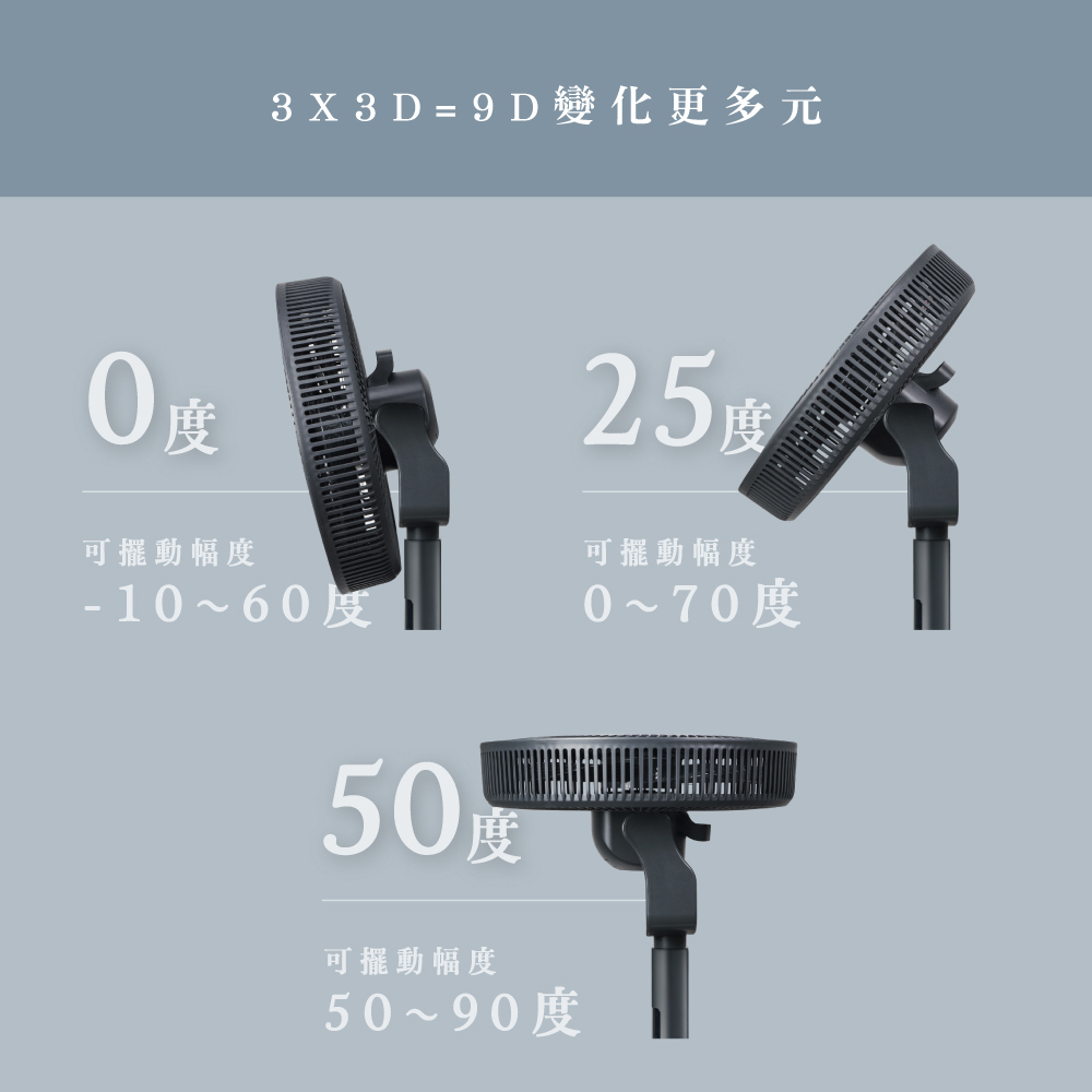 KINYO 3D智慧觸控循環立扇 DCF-1423(循環扇 