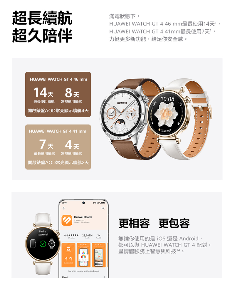 HUAWEI WATCH GT 4 46 mmæé·ä½¿ç¨14å¤©,