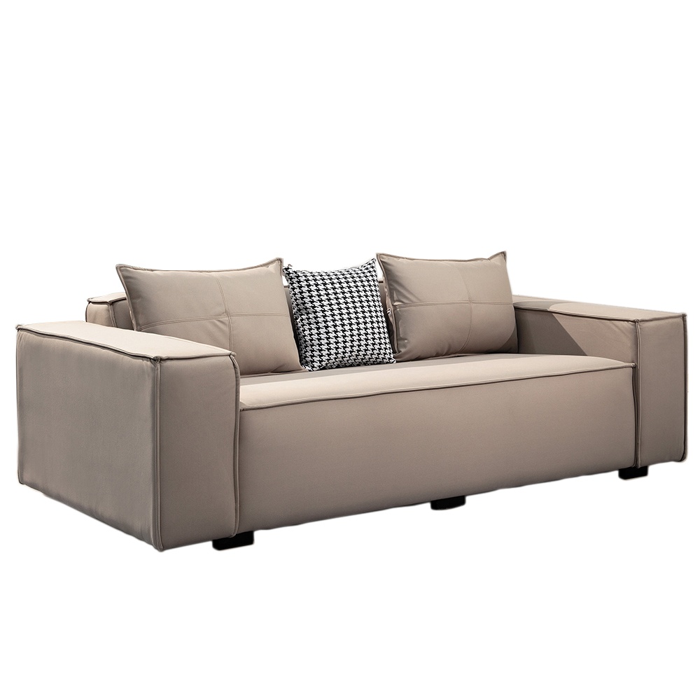 obis 格瑞塔科技布沙發（卡其色）折扣推薦