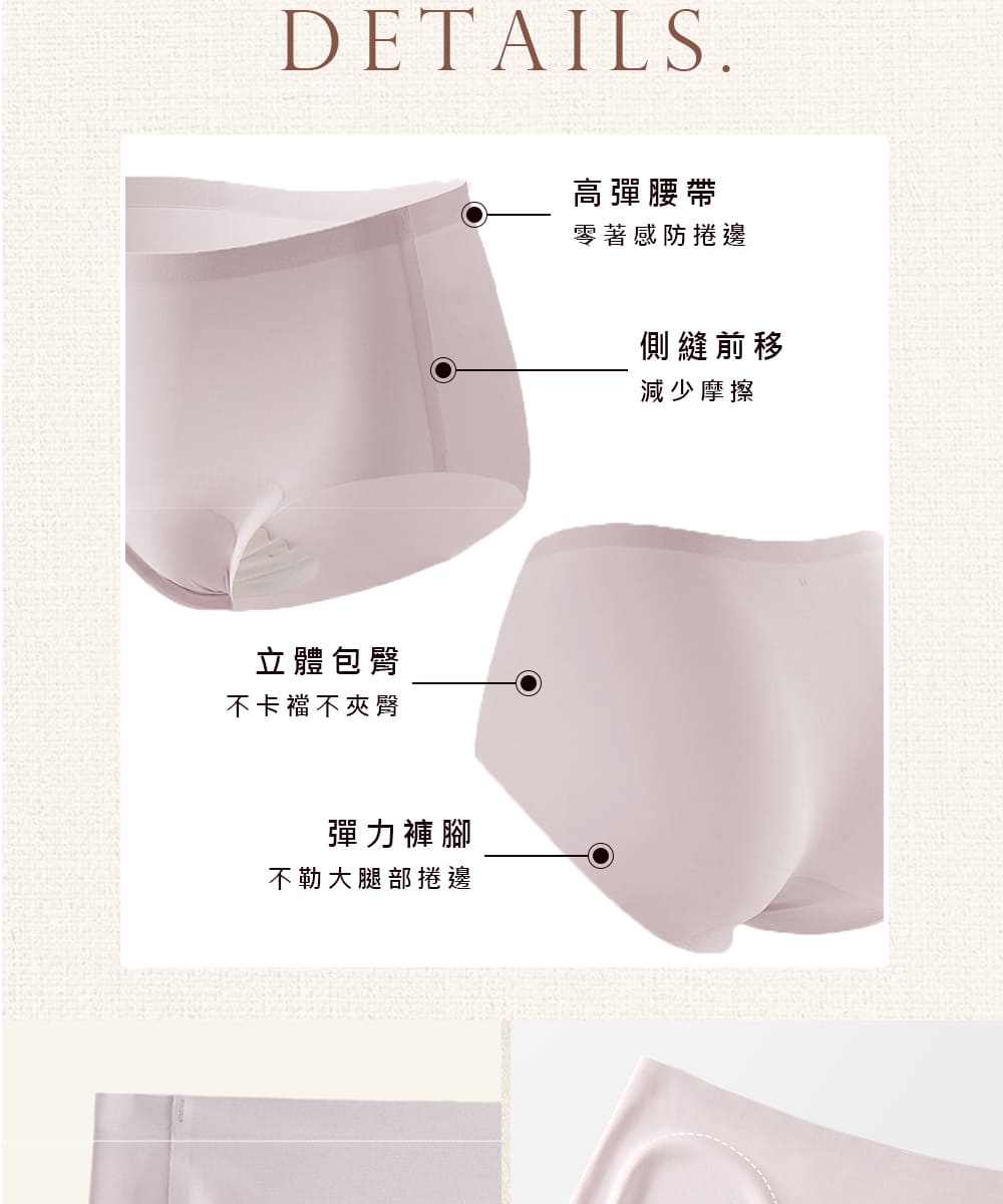 不勒大腿部捲邊