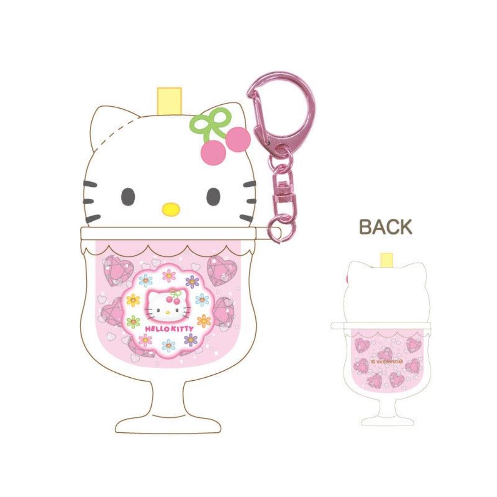 小禮堂 Hello Kitty 壓克力造型鑰匙圈 - 90”