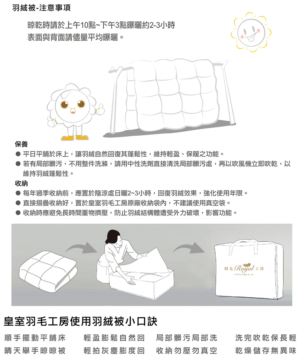 若有局部髒污,不用整件洗滌,請用中性洗劑直接清洗局部髒污處,再以吹風機立即吹乾,以