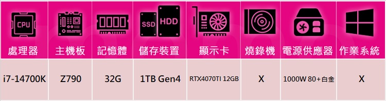 華碩平台 i7廿核GeForce RTX 4070TI{審判